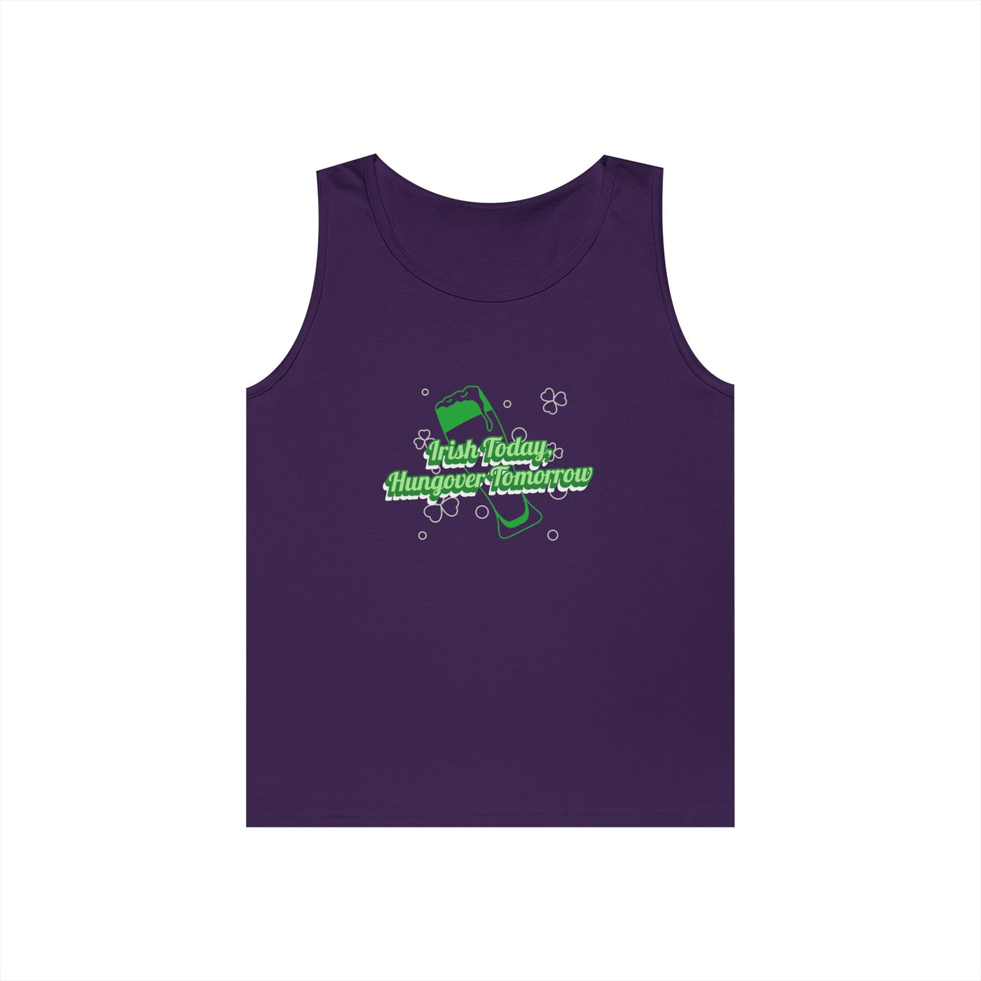 "Irish Today, Hungover Tomorrow" - Unisex Heavy Cotton Tank Top