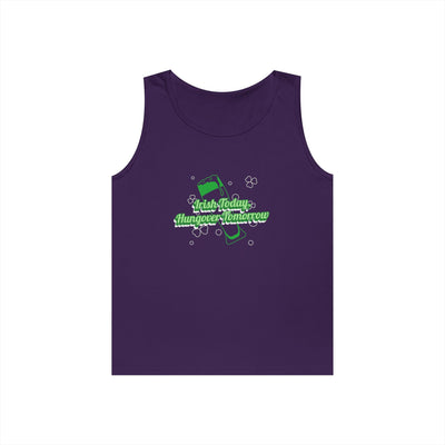 "Irish Today, Hungover Tomorrow" - Unisex Heavy Cotton Tank Top