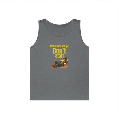 "PADDY DON'T START" - Unisex Heavy Cotton Tank Top