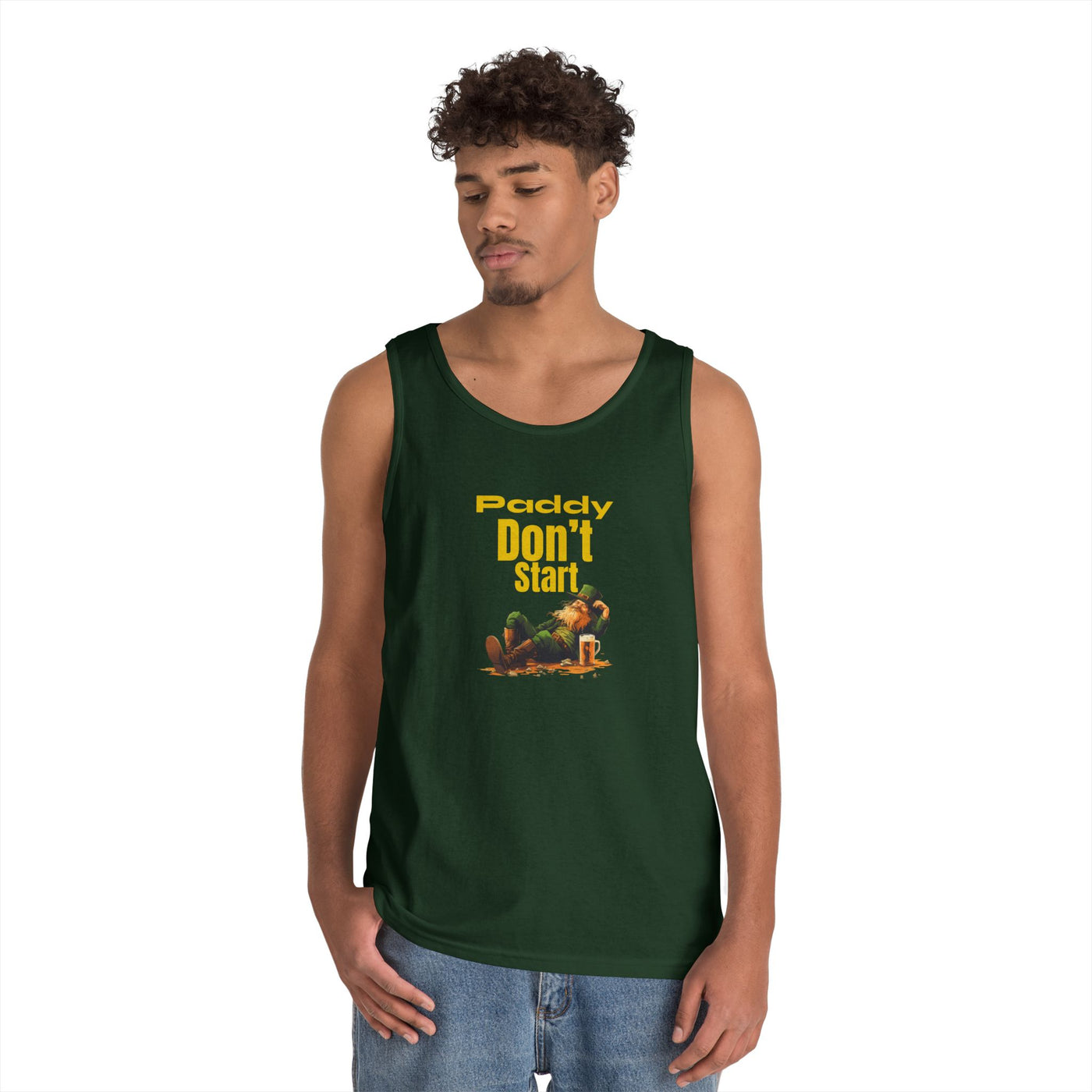 "PADDY DON'T START" - Unisex Heavy Cotton Tank Top