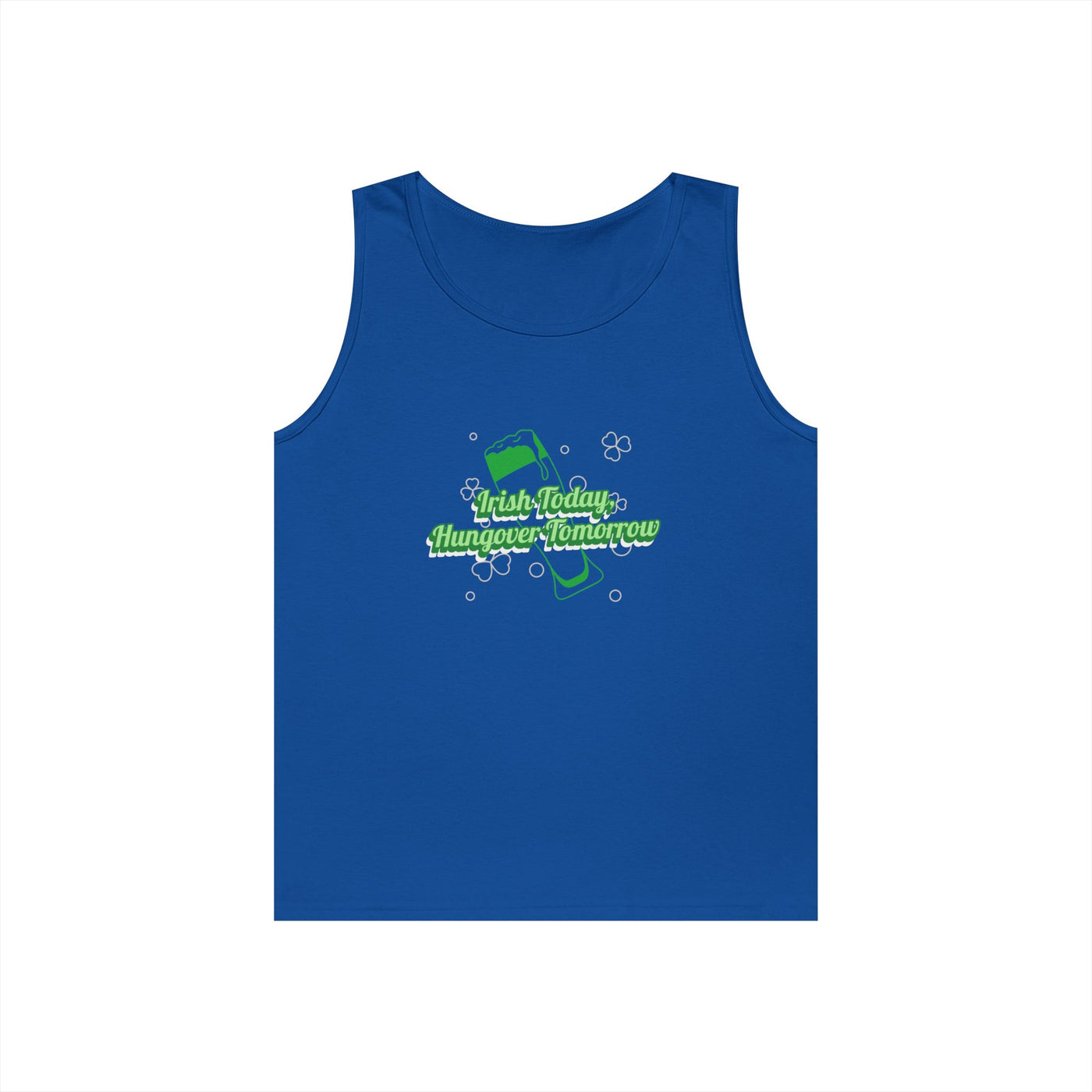 "Irish Today, Hungover Tomorrow" - Unisex Heavy Cotton Tank Top