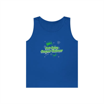 "Irish Today, Hungover Tomorrow" - Unisex Heavy Cotton Tank Top