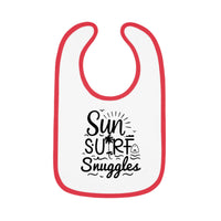 Load image into Gallery viewer, "Sun, Surf, Snuggles" Baby Bib