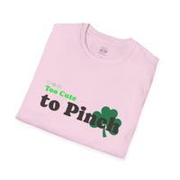 Load image into Gallery viewer, "Too Cute to Pinch" (BLACK) - Unisex Softstyle T-Shirt