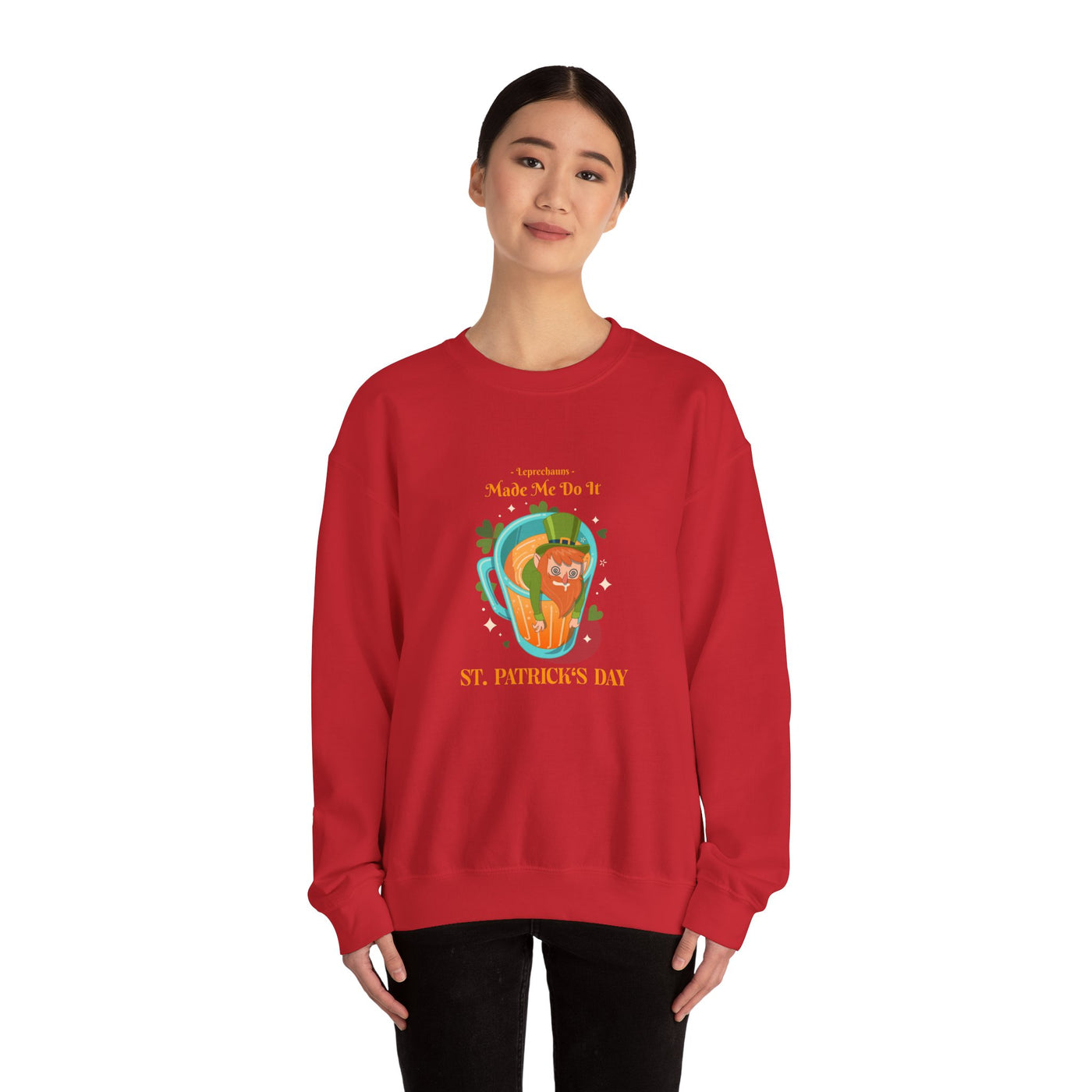 "Leprechauns Made Me Do It" - Unisex Heavy Blend™ Crewneck Sweatshirt