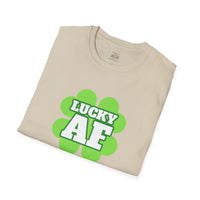 Load image into Gallery viewer, "LUCKY AF" - Unisex Softstyle T-Shirt