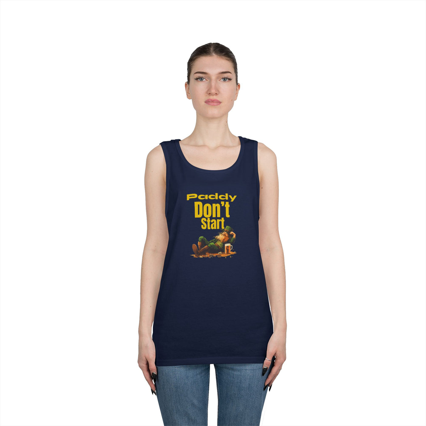 "PADDY DON'T START" - Unisex Heavy Cotton Tank Top