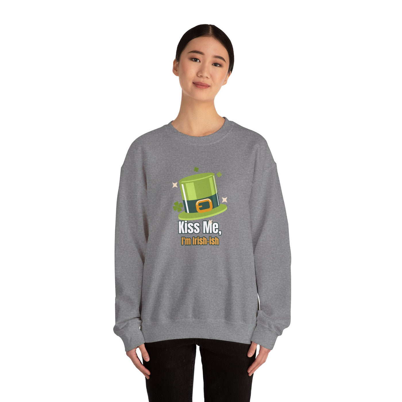 "Kiss Me, I'm Irish-ish" - Unisex Heavy Blend™ Crewneck Sweatshirt