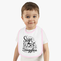 Load image into Gallery viewer, "Sun, Surf, Snuggles" Baby Bib