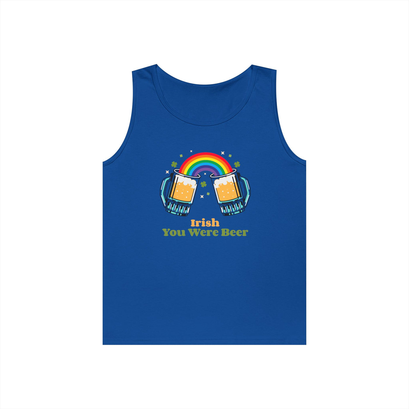 "IRISH YOU WERE BEER" - Unisex Heavy Cotton Tank Top