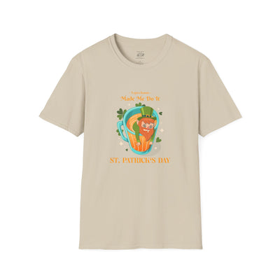 "Leprechauns Made Me Do It" - Unisex Softstyle T-Shirt