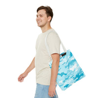 Load image into Gallery viewer, TEAL CAMO - Tote Bag (AOP)