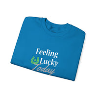 Load image into Gallery viewer, "FEELING LUCKY TODAY" - Unisex Heavy Blend™ Crewneck Sweatshirt