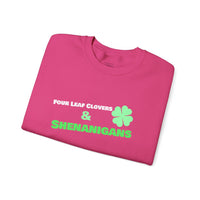 Load image into Gallery viewer, "Four Leaf Clovers &amp; Shenanigans" - Unisex Heavy Blend™ Crewneck Sweatshirt