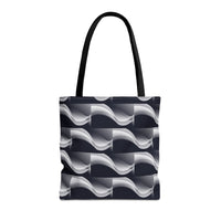Load image into Gallery viewer, Black &amp; White Retro - Tote Bag (AOP)