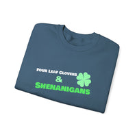 Load image into Gallery viewer, "Four Leaf Clovers &amp; Shenanigans" - Unisex Heavy Blend™ Crewneck Sweatshirt