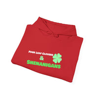 Load image into Gallery viewer, "Four Leaf Clovers &amp; Shenanigans" - Unisex Heavy Blend™ Hooded Sweatshirt
