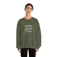 Load image into Gallery viewer, "FEELING LUCKY TODAY" - Unisex Heavy Blend™ Crewneck Sweatshirt