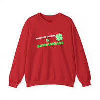 Load image into Gallery viewer, "Four Leaf Clovers &amp; Shenanigans" - Unisex Heavy Blend™ Crewneck Sweatshirt