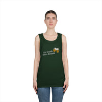 Load image into Gallery viewer, "0% IRISH, 100% DRUNK" - Unisex Heavy Cotton Tank Top