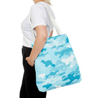 Load image into Gallery viewer, TEAL CAMO - Tote Bag (AOP)