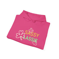 Load image into Gallery viewer, "SASSY LASSIE" - Unisex Heavy Blend™ Hooded Sweatshirt