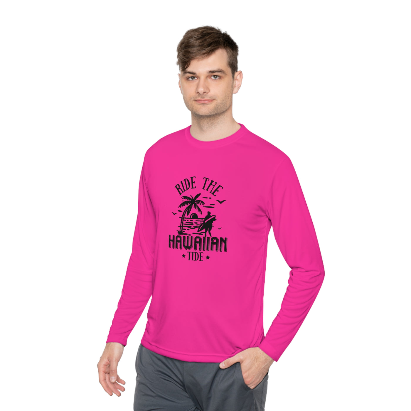 Hawaiian Tide - Moisture-Wicking Long Sleeve Tee