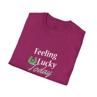 Load image into Gallery viewer, "FEELING LUCKY TODAY" - Unisex Softstyle T-Shirt