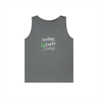Load image into Gallery viewer, "FEELING LUCKY TODAY" - Unisex Heavy Cotton Tank Top