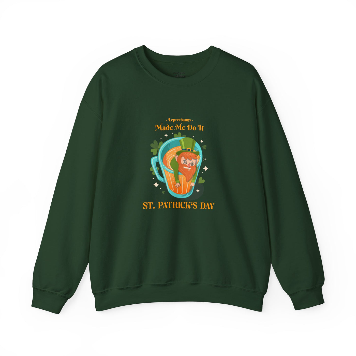 "Leprechauns Made Me Do It" - Unisex Heavy Blend™ Crewneck Sweatshirt