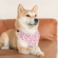 Load image into Gallery viewer, "Swirling Skies: Cloudy Red Dreams" Pet Bandana Collar