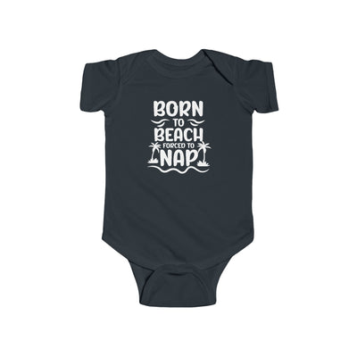 "Born to Beach" Baby Onesie (White)