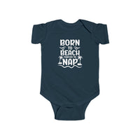 Load image into Gallery viewer, "Born to Beach" Baby Onesie (White)