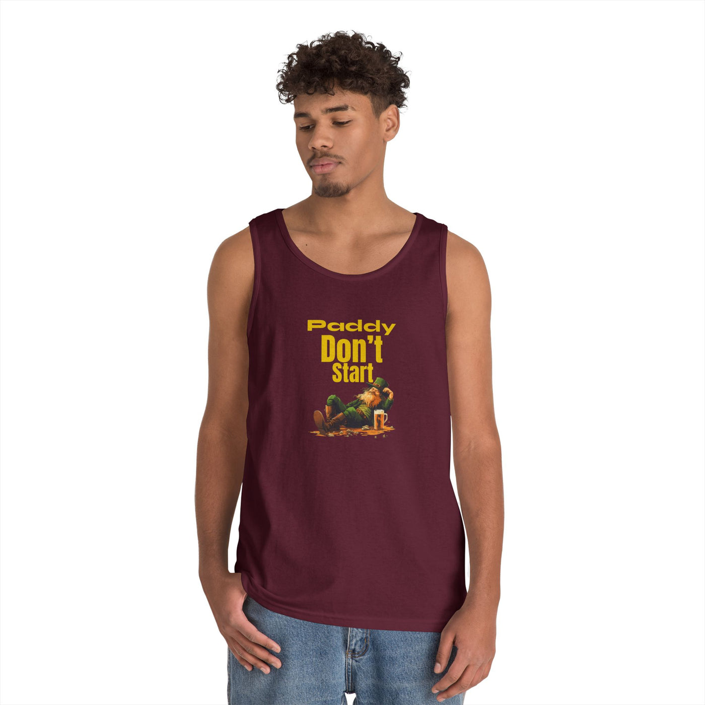 "PADDY DON'T START" - Unisex Heavy Cotton Tank Top