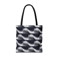 Load image into Gallery viewer, Black &amp; White Retro - Tote Bag (AOP)