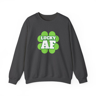 "LUCKY AF" - Unisex Heavy Blend™ Crewneck Sweatshirt