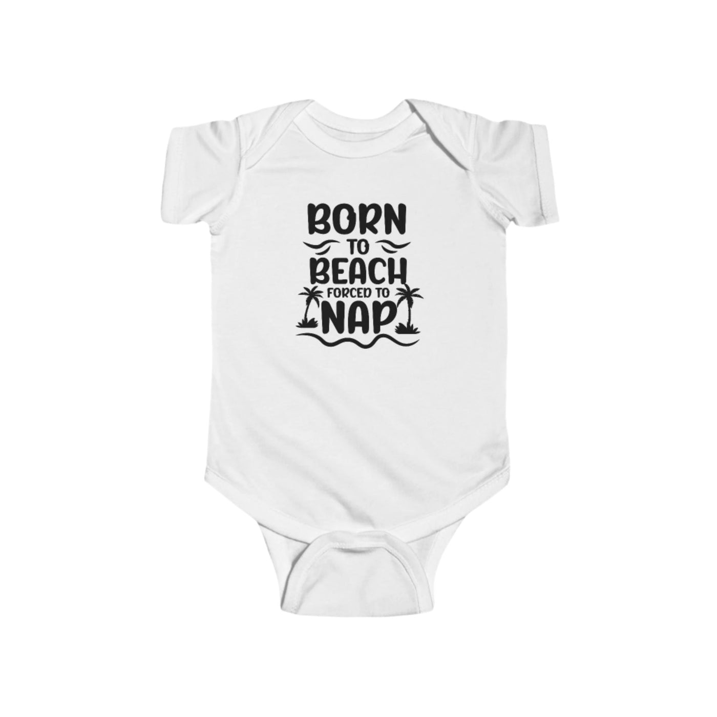 "Born to Beach" Baby Onesie (Black)