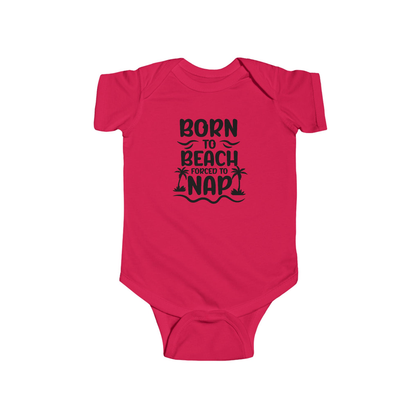 "Born to Beach" Baby Onesie (Black)