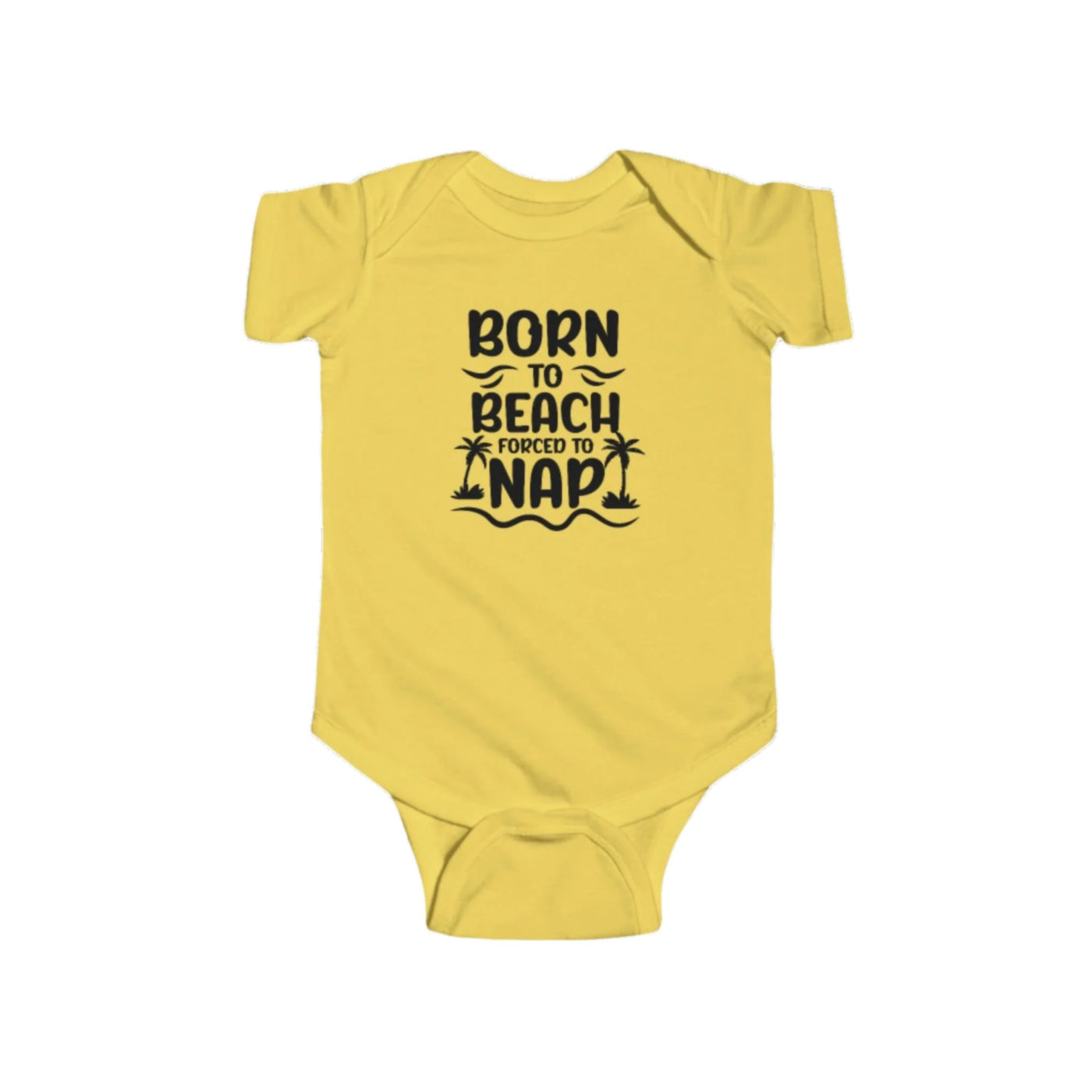 "Born to Beach" Baby Onesie (Black)