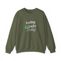 Load image into Gallery viewer, "FEELING LUCKY TODAY" - Unisex Heavy Blend™ Crewneck Sweatshirt