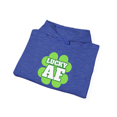 "LUCKY AF" Unisex Heavy Blend™ Hooded Sweatshirt