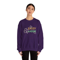 Load image into Gallery viewer, "SASSY LASSIE" - Unisex Heavy Blend™ Crewneck Sweatshirt