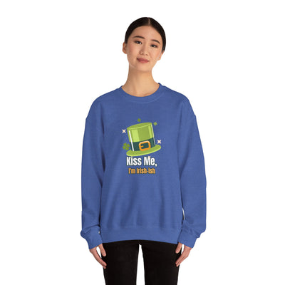 "Kiss Me, I'm Irish-ish" - Unisex Heavy Blend™ Crewneck Sweatshirt