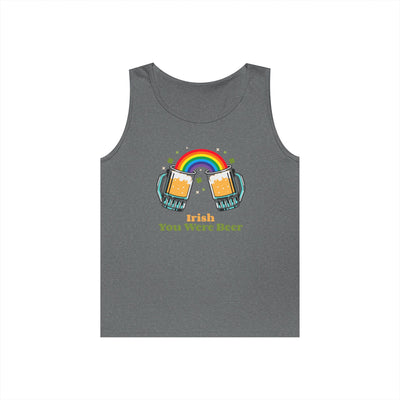 "IRISH YOU WERE BEER" - Unisex Heavy Cotton Tank Top