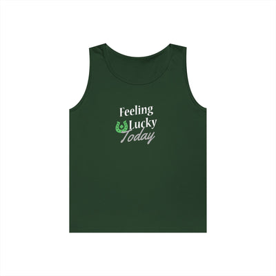 "FEELING LUCKY TODAY" - Unisex Heavy Cotton Tank Top