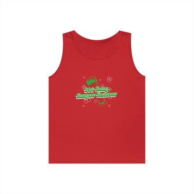 "Irish Today, Hungover Tomorrow" - Unisex Heavy Cotton Tank Top