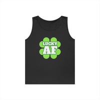 Load image into Gallery viewer, "LUCKY AF" - Unisex Heavy Cotton Tank Top