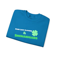 Load image into Gallery viewer, "Four Leaf Clovers &amp; Shenanigans" - Unisex Heavy Blend™ Crewneck Sweatshirt