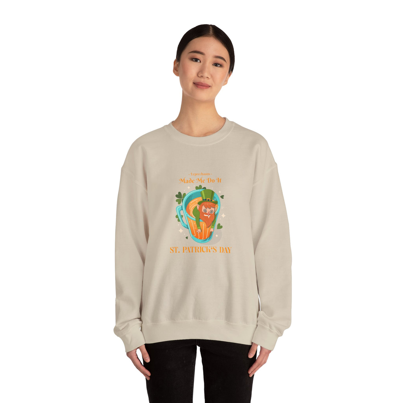 "Leprechauns Made Me Do It" - Unisex Heavy Blend™ Crewneck Sweatshirt