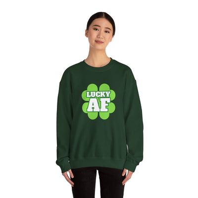 "LUCKY AF" - Unisex Heavy Blend™ Crewneck Sweatshirt